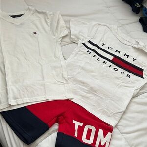 Bundle Tommy Hilfiger Kids' White and Red Tee Set